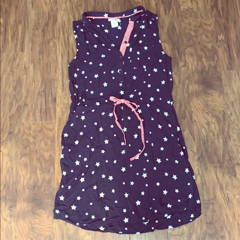 Levi’s Women’s Navy Blue, Stars Sleeveless Dress